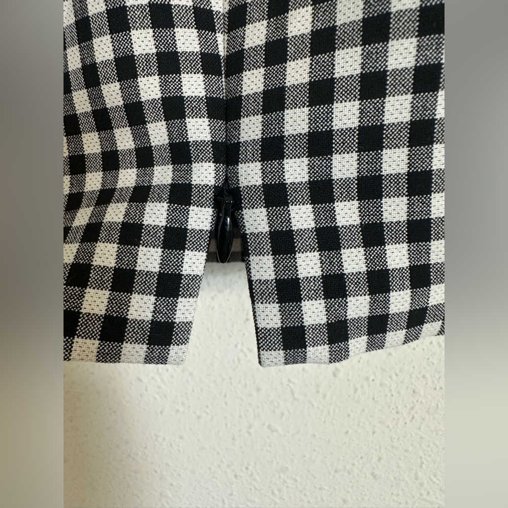 Akris punto Black and White Gingham Pencil Skirt - Picture 4 of 5